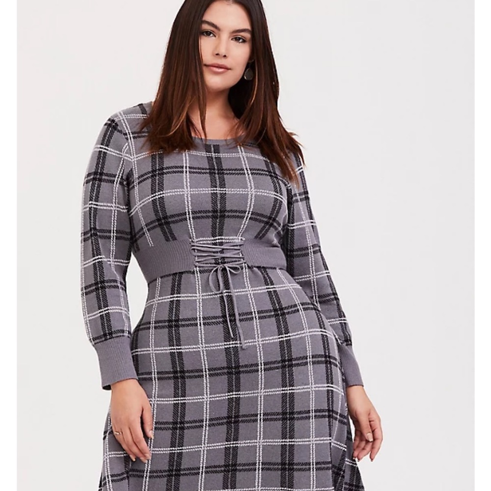 Grey sweater dress. Torrid size 1